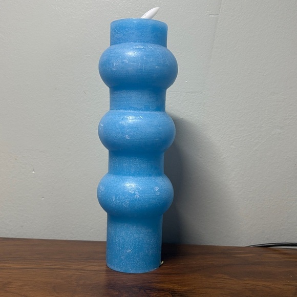 Colorful Candle Set - Blue, Pink, and Purple 3 Pack Battery Powered Candles - Picture 2 of 4